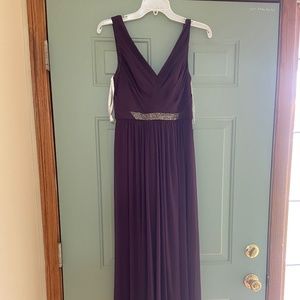 Plum Bridesmaid Dress (David’s Bridal)